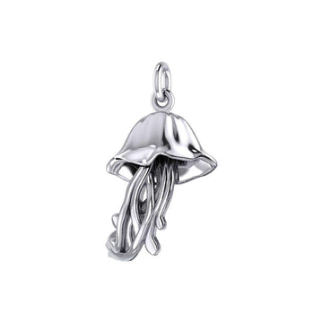Jellyfish Silver Charm TCM661 - Jewelry